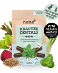 noms+ Kräuter Dentals für Hunde zur Zahn- und Darmpflege (150g)