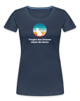 "Vergiss den Prinzen nimm die Katze!" | Frauen Bio T-Shirt - Navy