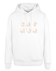 "CAT MOM" Retro bunt | Frauen Bio-Hoodie - Weiß