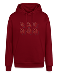 "CAT MOM" Retro bunt | Frauen Bio-Hoodie - Burgunderrot