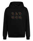 "CAT MOM" Retro bunt | Frauen Bio-Hoodie - Schwarz