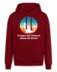 "Vergiss den Prinzen nimm die Katze!" | Frauen Bio-Hoodie - Burgunderrot