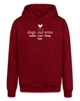 "Dogs & Wine" | Unisex Bio-Hoodie zoo-de