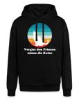 "Vergiss den Prinzen nimm die Katze!" | Frauen Bio-Hoodie - Schwarz