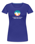 "Vergiss den Prinzen nimm die Katze!" | Frauen Bio T-Shirt - Königsblau