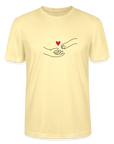 "Catlove" | Männer Bio-T-Shirt - Creme