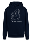 "Never walk alone!" | Frauen Bio-Hoodie - Navy