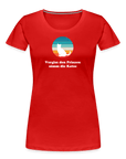 "Vergiss den Prinzen nimm die Katze!" | Frauen Bio T-Shirt - Rot