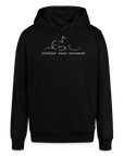 "Zertifizierte Katzen Servicekraft" | Unisex Bio Hoodie - Schwarz