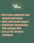 Artikel mit dem Namen Probierbox FAIR&FRESH Toppings im Shop von zoo.de , dem Onlineshop für nachhaltiges Hundefutter und Katzenfutter.