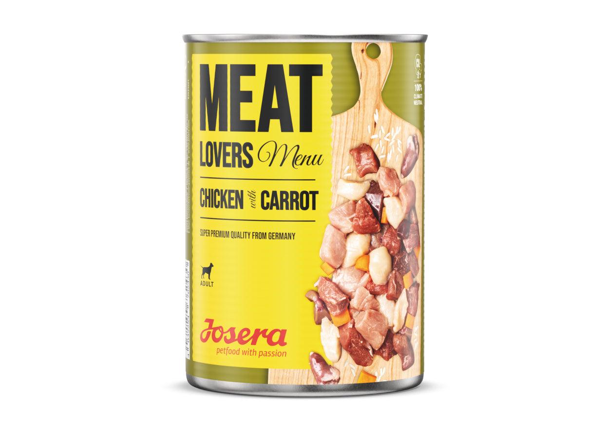 Artikel mit dem Namen Josera Hund MeatLovers Chicken&Carrot im Shop von zoo.de , dem Onlineshop für nachhaltiges Hundefutter und Katzenfutter.