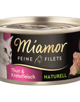Miamor Cat - Feine Filets Dose Naturell Thunfisch & Krebsfleisch zoo-de