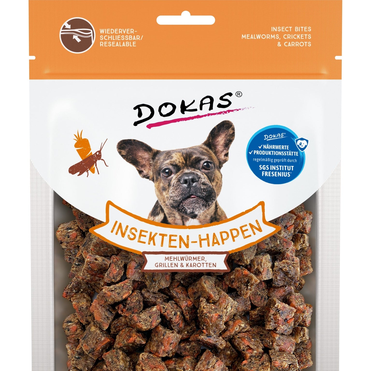 Dokas Hund Insekten+Karotte – Snack – zoo.de