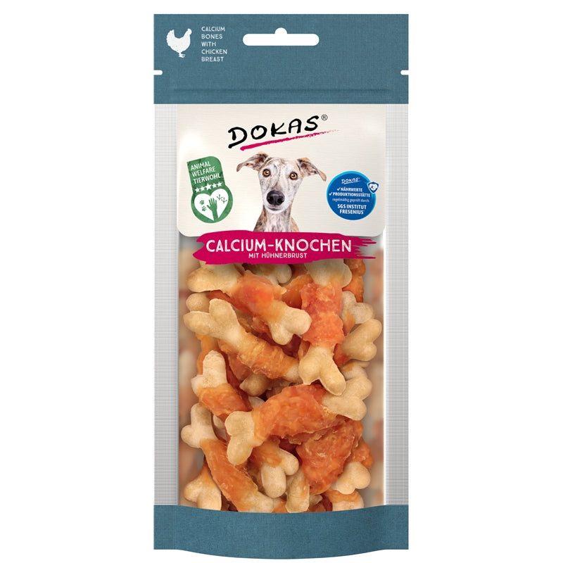Dokas Hund Snack Calcium-Knochen mit Hühnerbrust – zoo.de