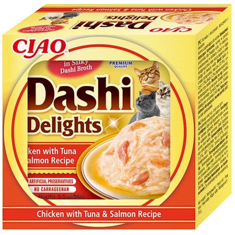 Inaba Cat Dashi Delights Chicken with Tuna & Salmon Recipe