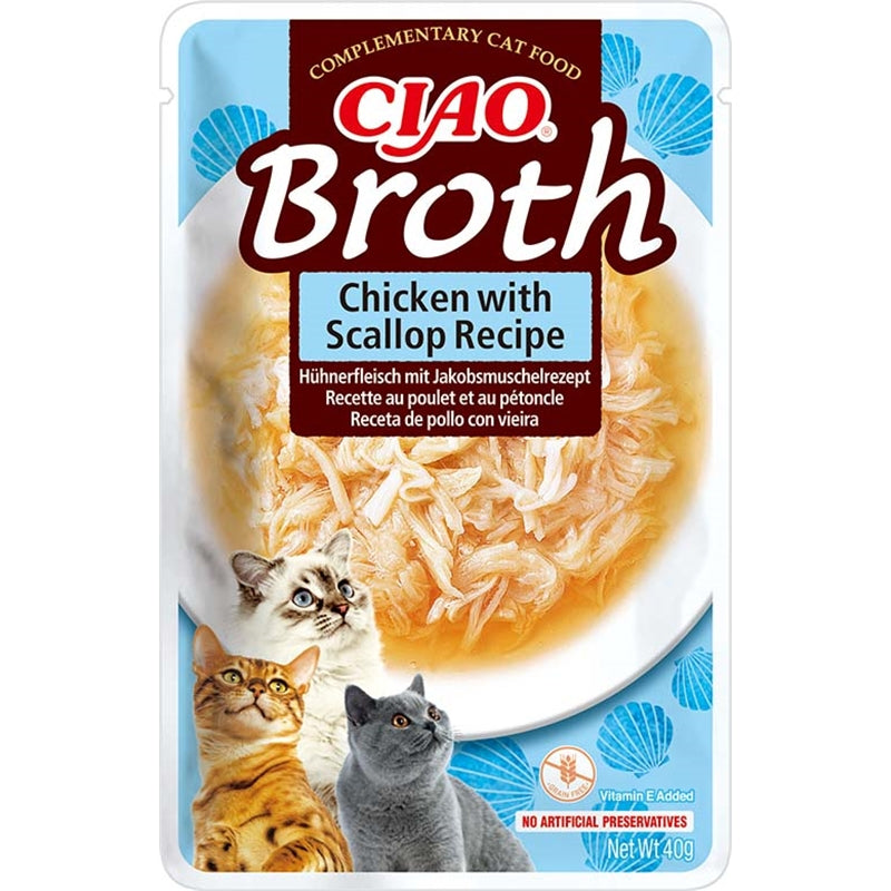 Inaba Cat Ciao Broth Chicken & Scallop Recipe