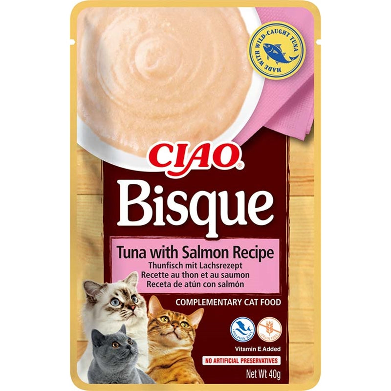 Inaba Cat Ciao Bisque Tuna with Salmon Recipe