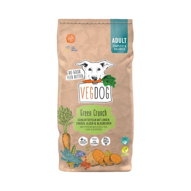 Artikel mit dem Namen VegDog Green Crunch im Shop von zoo.de , dem Onlineshop für nachhaltiges Hundefutter und Katzenfutter.
