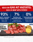 NutriQM Nassfutter M!eat Rind & Kartoffel