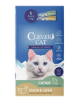 Clever Cat Creamy Snack Katzenminze, Ente & Leber 6 x 15 g – 12 x 6 x 15 g