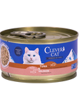 Clever Cat Nassfutter Shredded Thunfisch & Lachs 70 g – 12 x 70 g