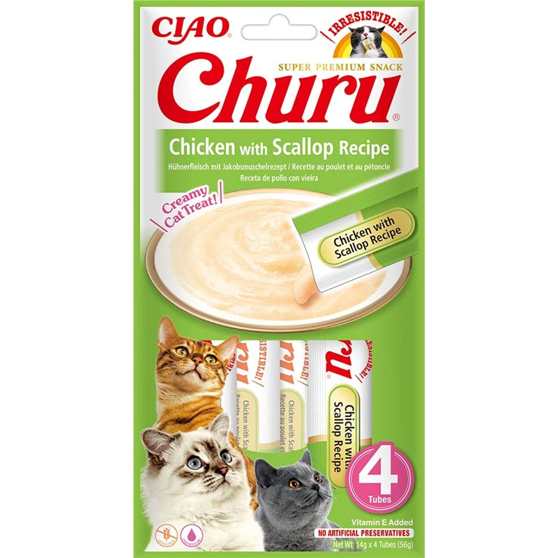 Inaba Cat Churu Chicken with Scallop Recipe