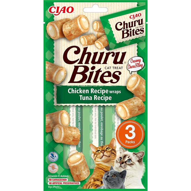 Inaba Cat Churu Bites Chicken wraps Tuna Recipe