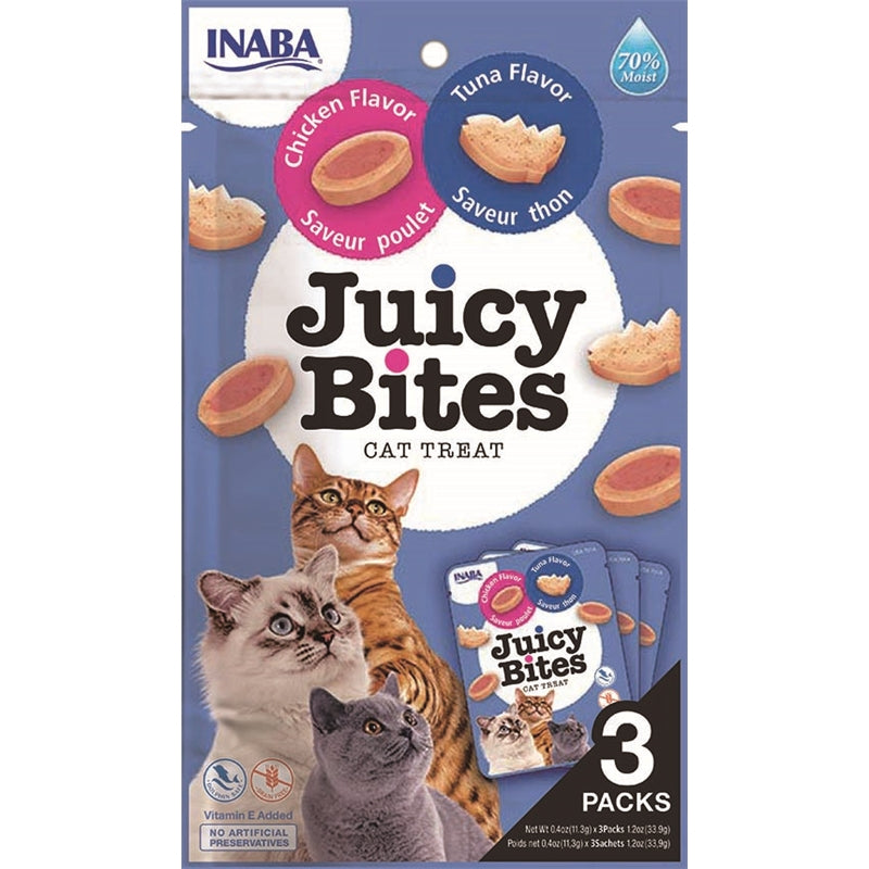 Inaba Cat Juicy Bites Chicken+Tuna Flavour