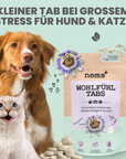 noms+ Wohlfühltabs für Hunde bei Stress, Angst, Unruhe und Hyperaktivität, Tabletten