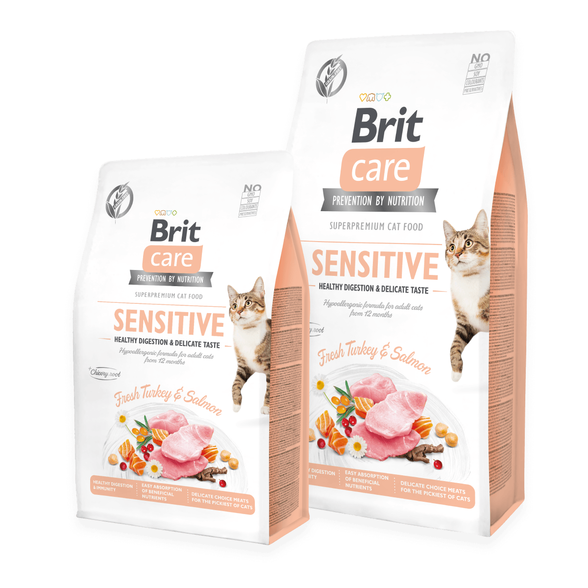 BRIT Care Grainfree Trockenfutter Katze Sensitive - Healt...  zoo.de