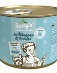 Artikel mit dem Namen Betty's Landhausküche Hund: Känguru & Kartoffel im Shop von zoo.de , dem Onlineshop für nachhaltiges Hundefutter und Katzenfutter.