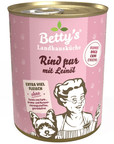 Artikel mit dem Namen Betty's Landhausküche Hund: Rind pur mit Leinöl im Shop von zoo.de , dem Onlineshop für nachhaltiges Hundefutter und Katzenfutter.