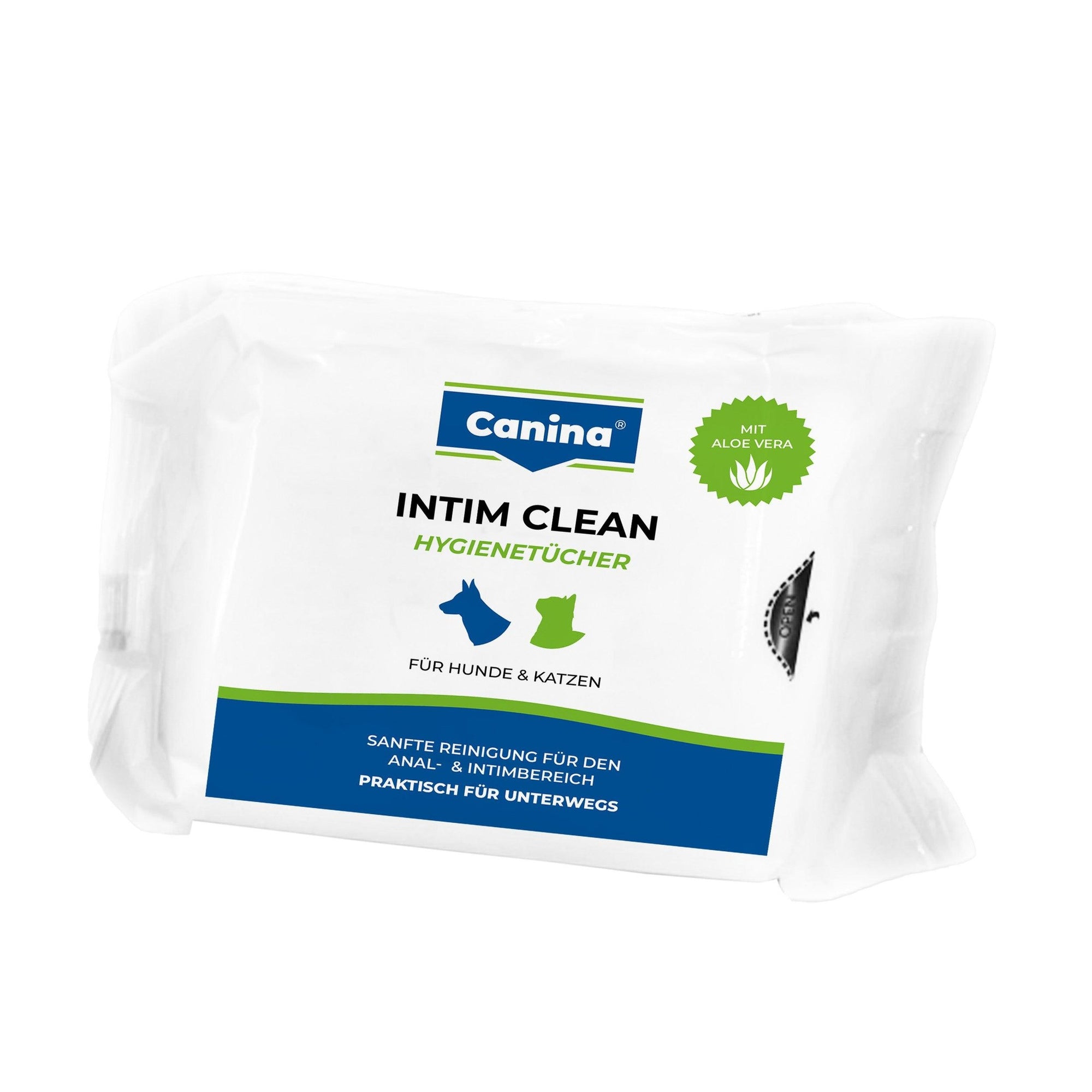 Artikel mit dem Namen Canina Intim Clean Tücher im Shop von zoo.de , dem Onlineshop für nachhaltiges Hundefutter und Katzenfutter.
