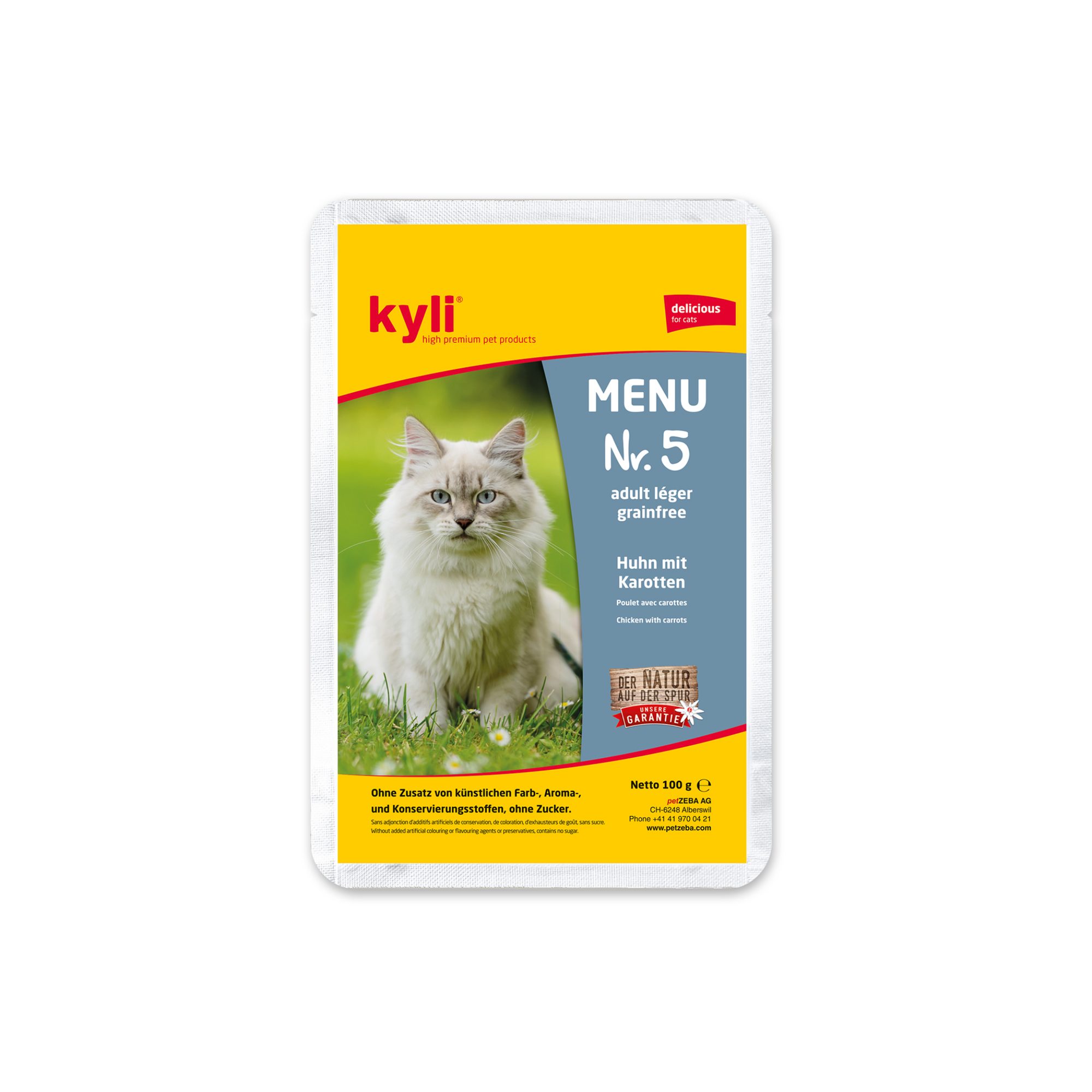 Artikel mit dem Namen Kyli Menu Nr. 5 léger im Shop von zoo.de , dem Onlineshop für nachhaltiges Hundefutter und Katzenfutter.