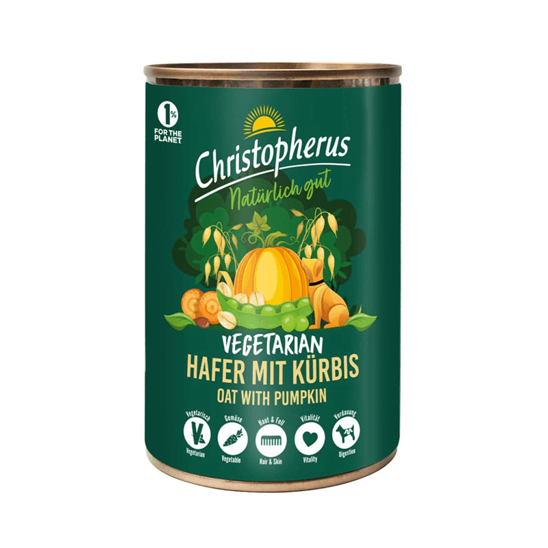 Christopherus Vegetarian Hafer Kürbis – Hundefutter – zoo.de