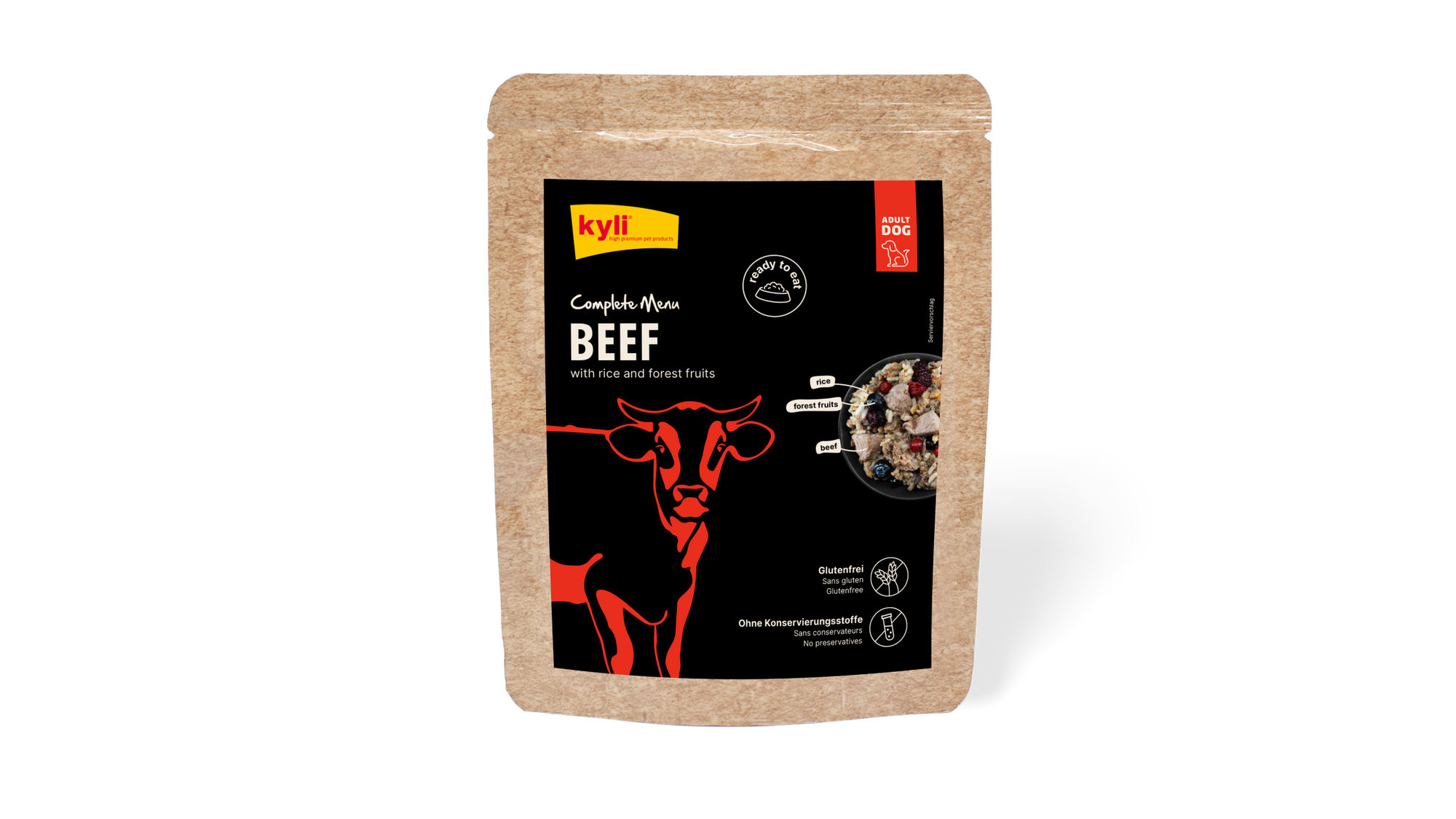 kyli Complete Menu Beef with Rice and Forest Fruits