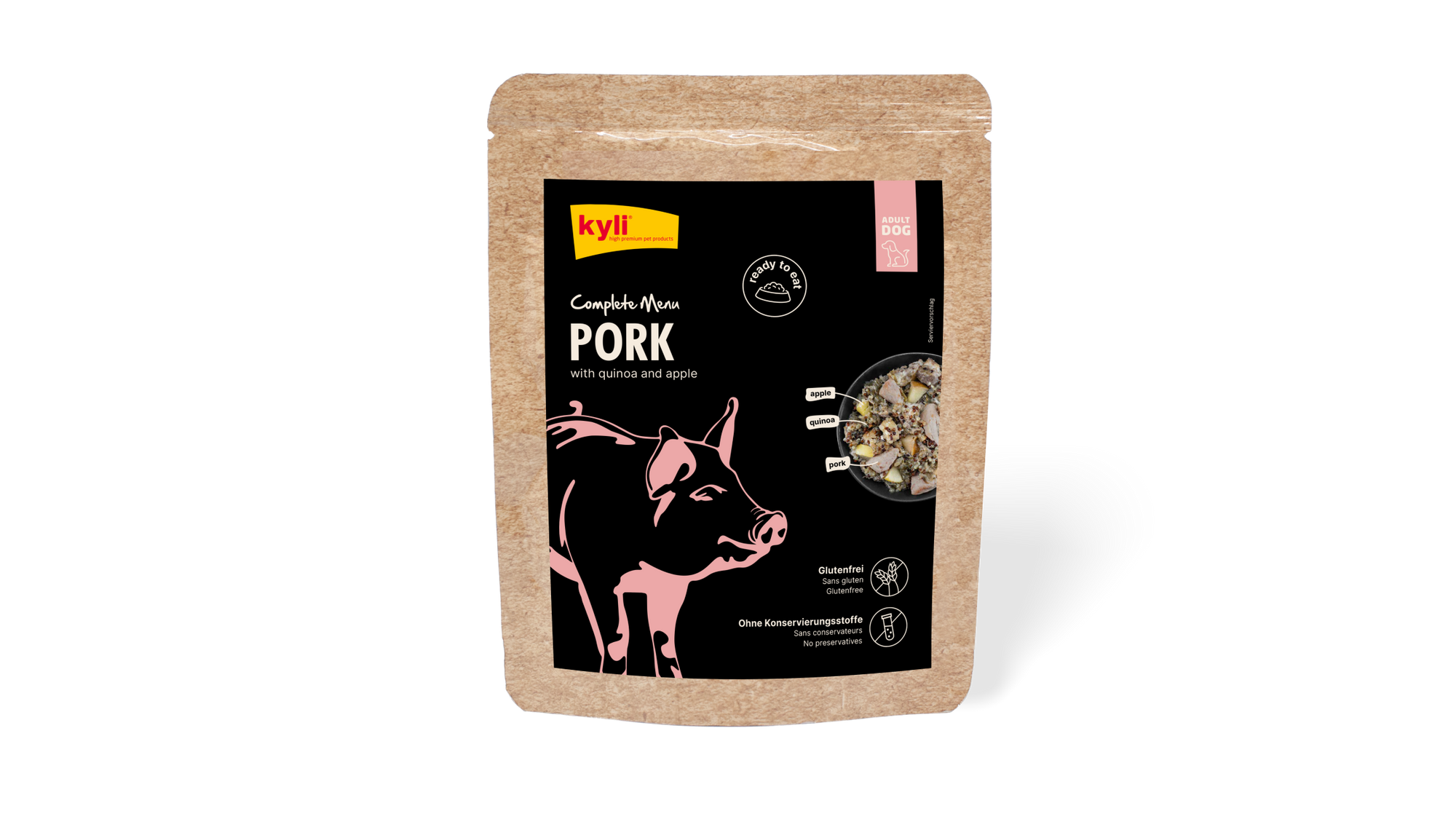 kyli Complete Menu Pork with Quinoa and Apple