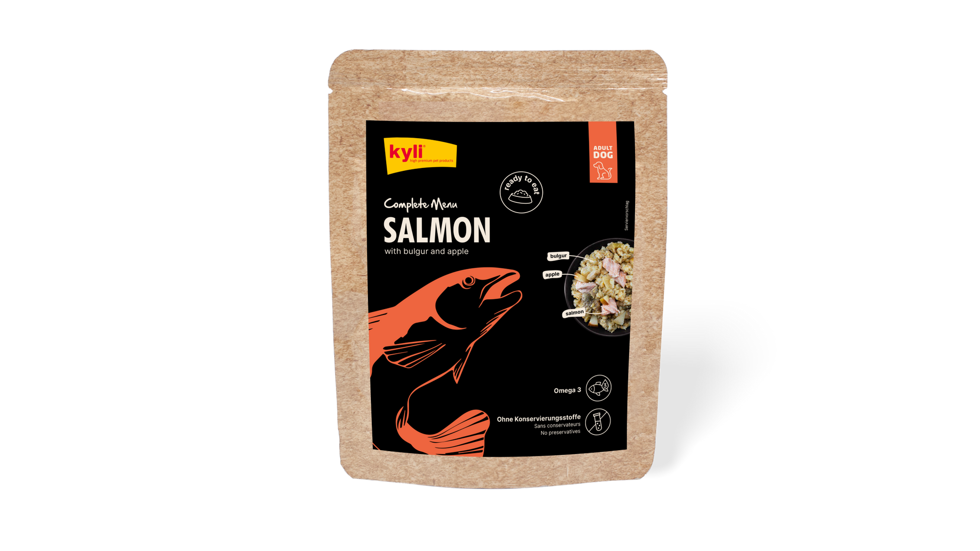 kyli Complete Menu Salmon with Bulgur and Apple