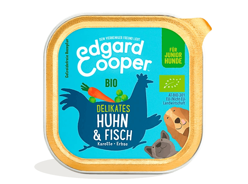 Edgard Cooper Hund Bio-Huhn&Fisch + Bio-Karotte