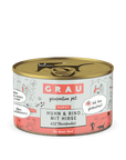 Grau Hund Puppy/Junior mit Huhn, Rind und Hirse