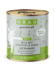 Grau Hund Wild mit Zucchini & Hirse
