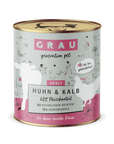 Grau Katze Huhn & Kalb