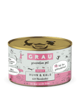 Grau Katze Huhn & Kalb