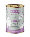 Grau Katze Huhn & Putenherzen
