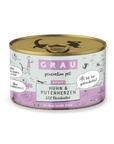 Grau Katze Huhn & Putenherzen