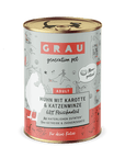 Grau Katze Huhn mit Karotte&Katzenminze