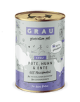 Grau Katze Pute, Huhn & Ente