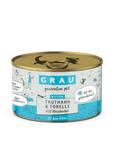 Grau Kitten Truthahn & Forelle