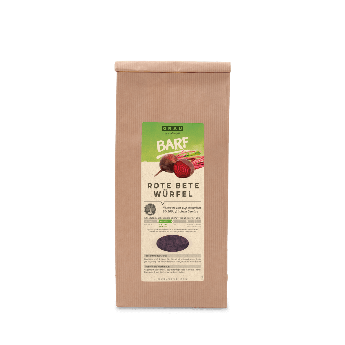 Grau Rote Beete-Würfel