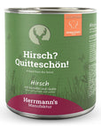 Herrmanns Hund Erwachsen Hirsch mit Kartoffel und Quitte